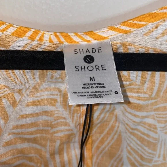🦋NWT Women's Shade & Shore Tie-Front Long Sleeve Cover Up Top and Shorts! - Picture 7 of 15